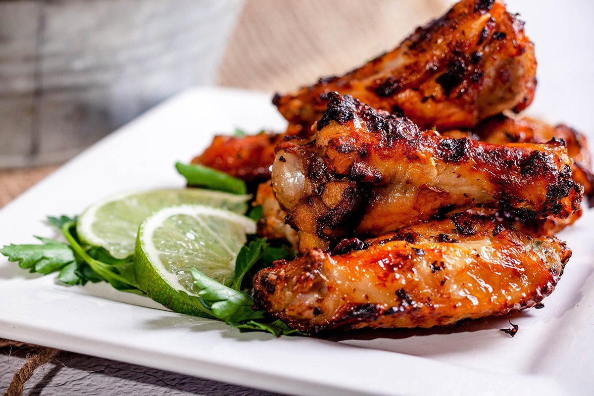 garlic lime grilled chicken wings