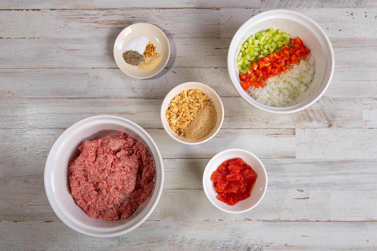 Eggless Meatloaf ingredients