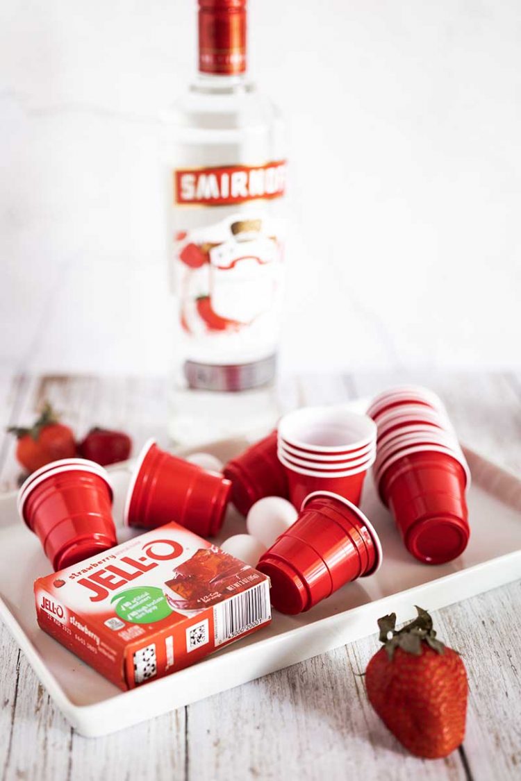 The Best Strawberry Jello Shots - Flash in the Pans