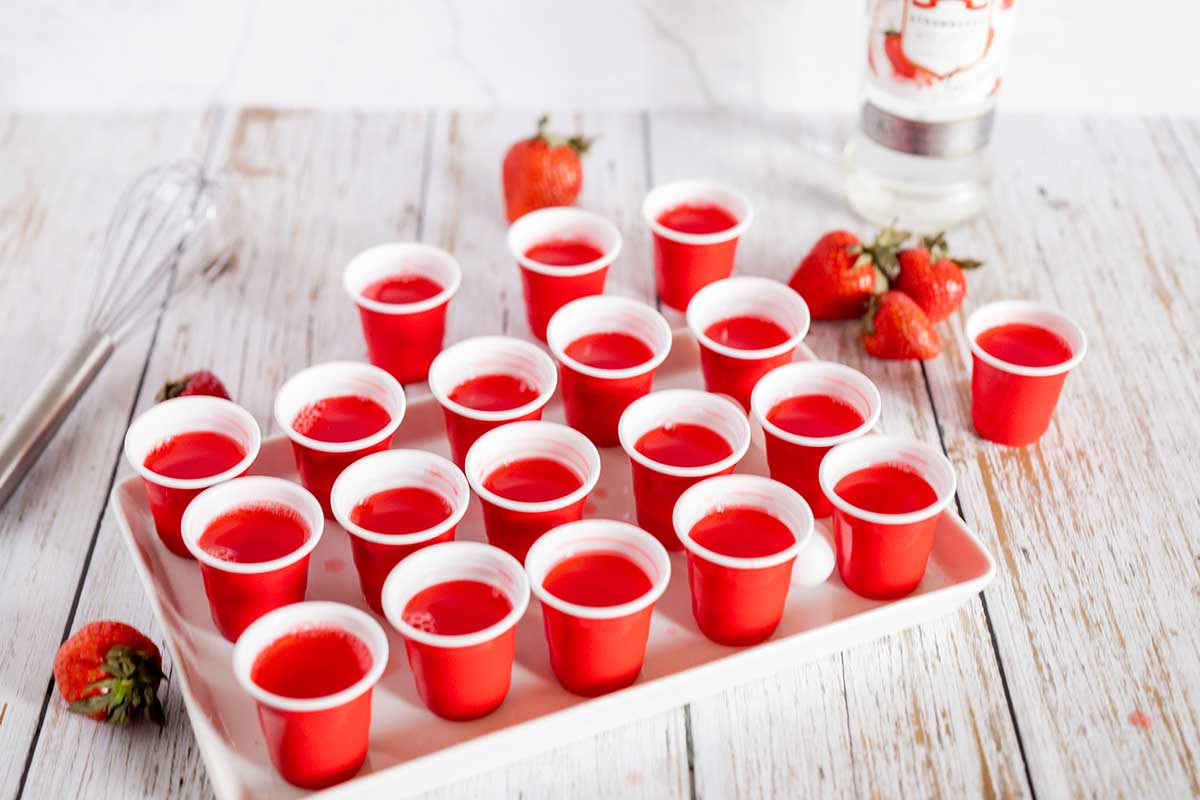 tray of jello shots