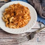 Plate of Instant Pot Mac and Cheese