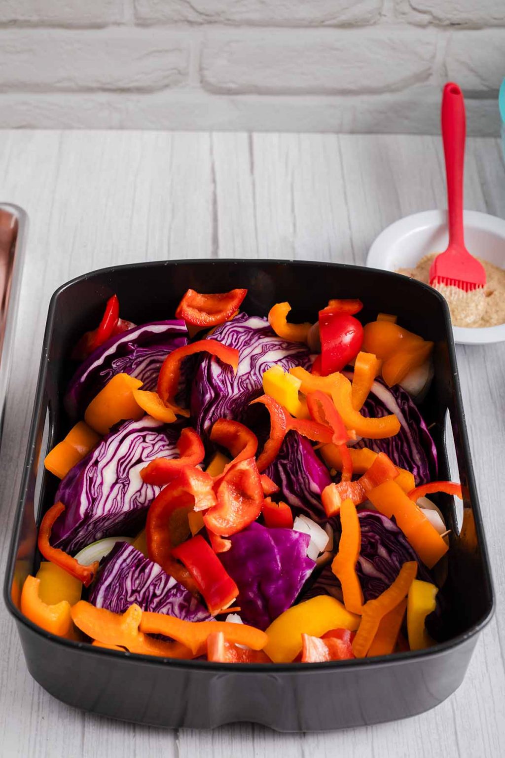 Air Fryer Smoked Sausage with Red Cabbage Flash in the Pans