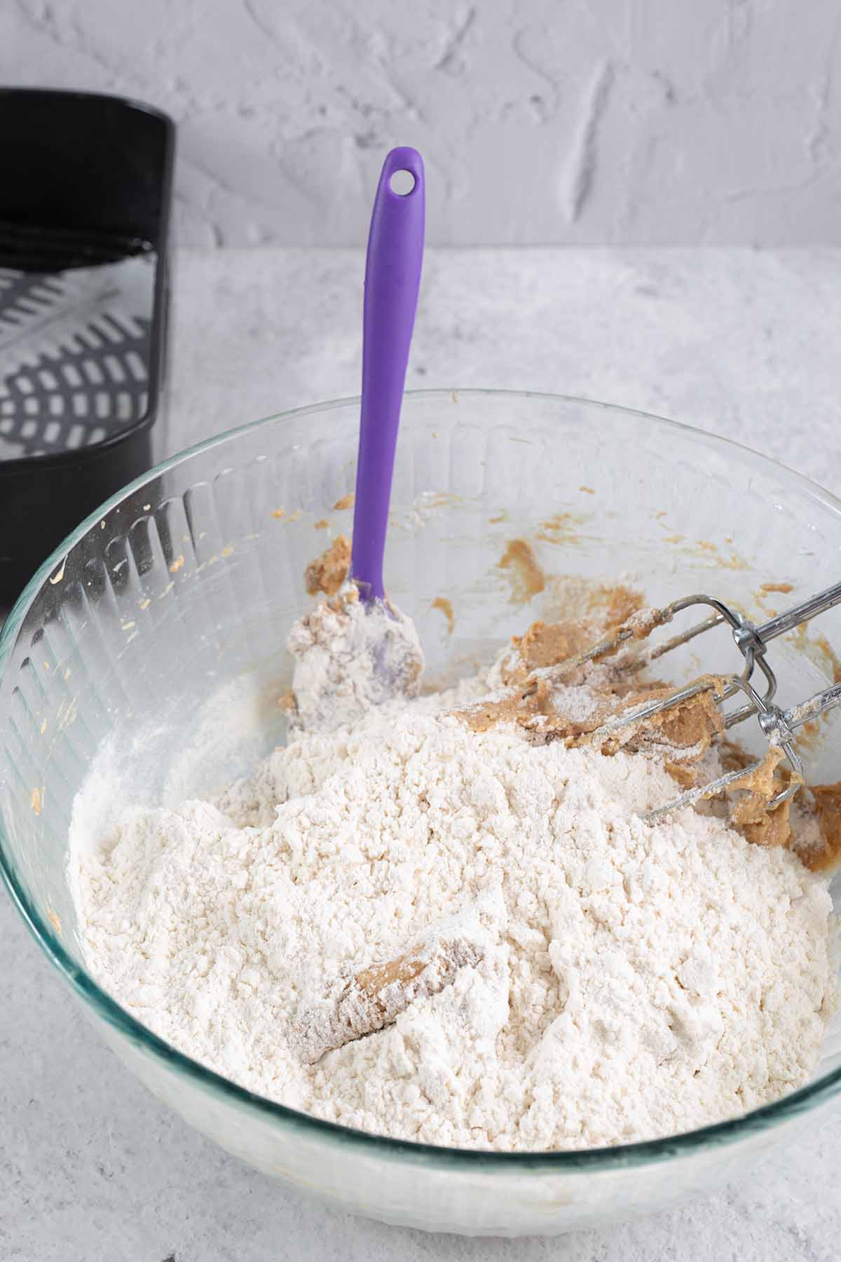 add flour to cookie dough