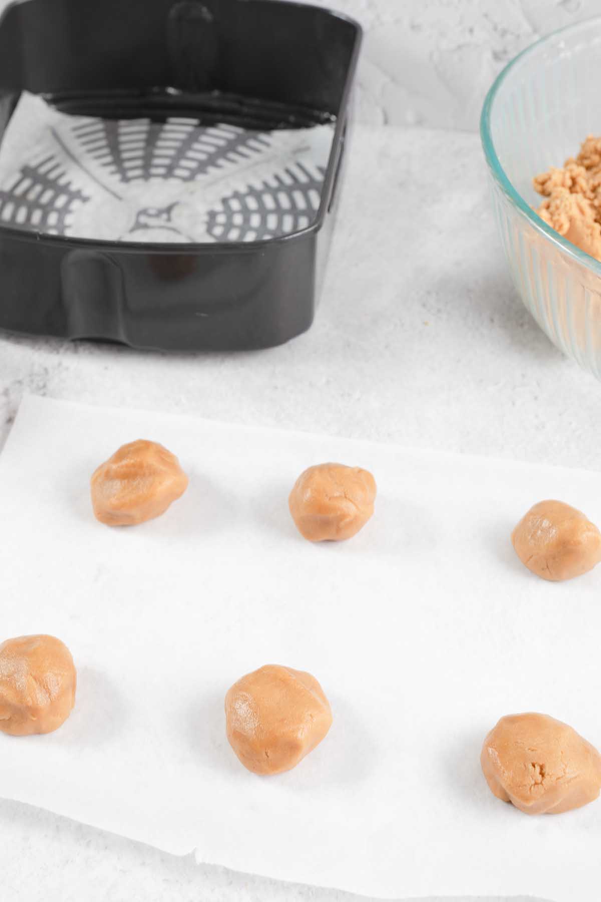 peanut butter cookie dough balls