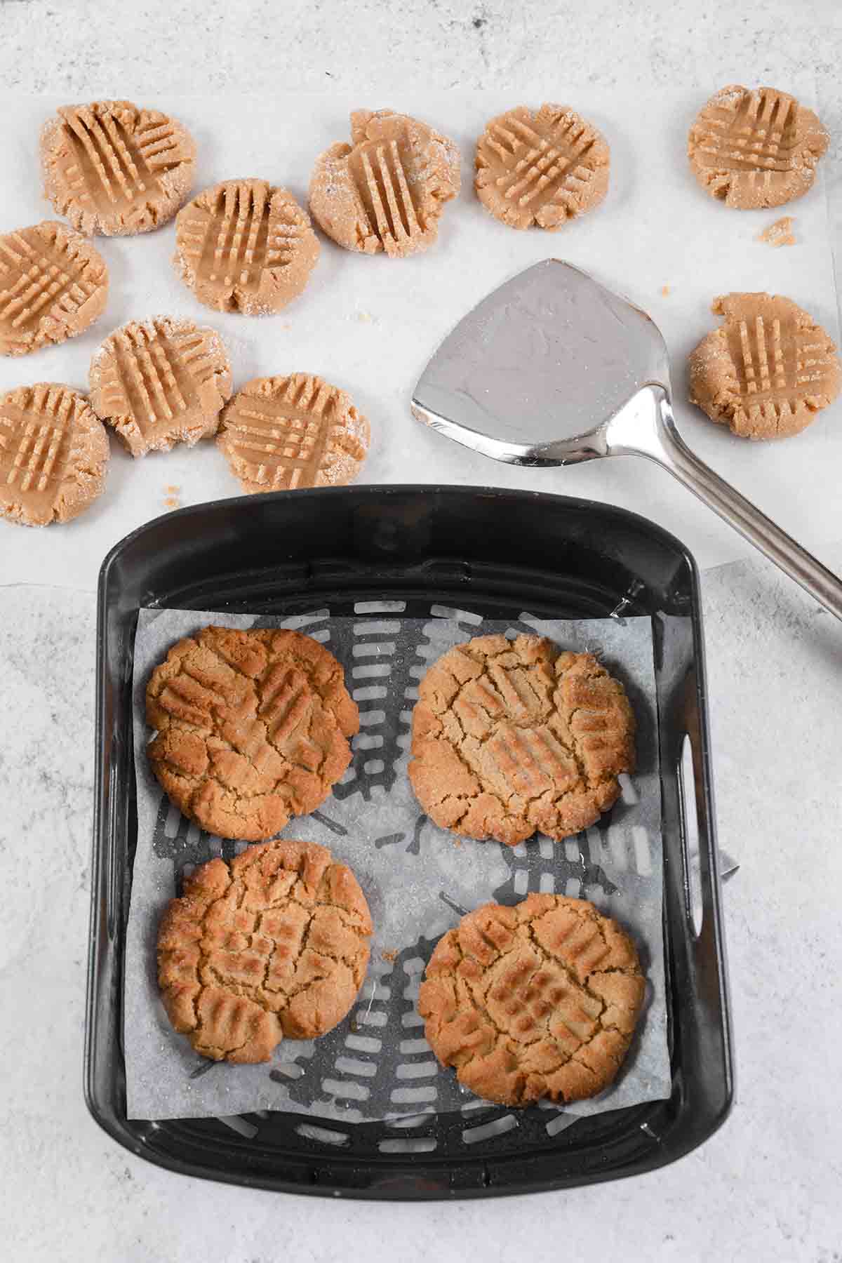 cooked peanut butter cookies