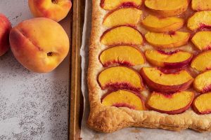 Puff Pastry Peach Tart